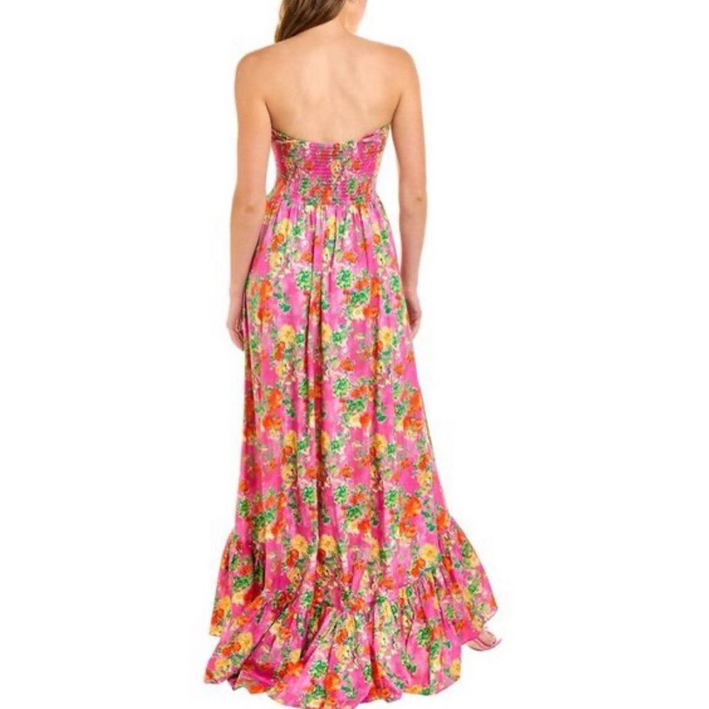 Caroline conctas Floral Pink Maxi Dress - Picture 4 of 10